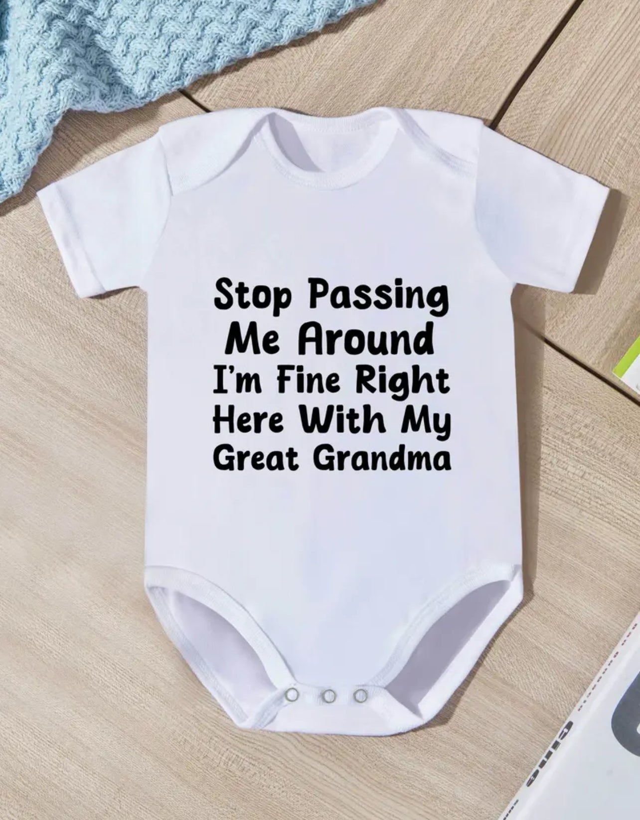 "Unë jam mirë me gjyshen e madhe" Baby Onesie