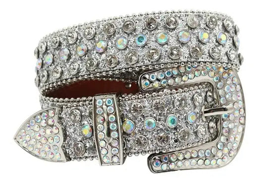 Hot Rhinestone Studded Belts Studded Leather Belts