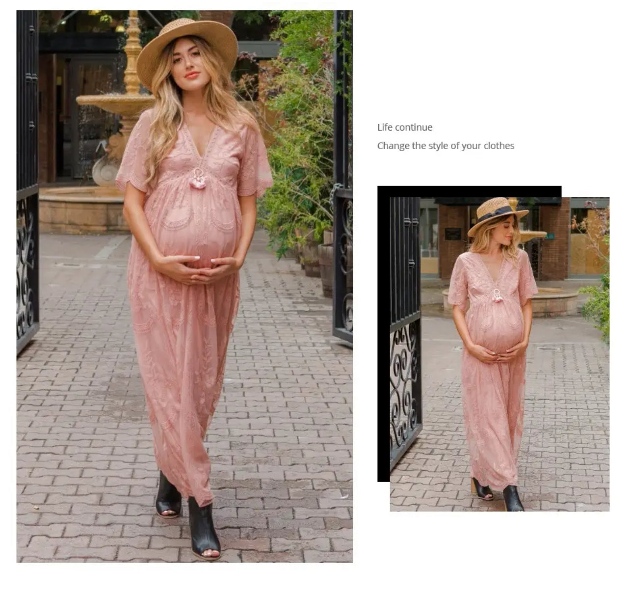 Summer Maternity Lace Dress