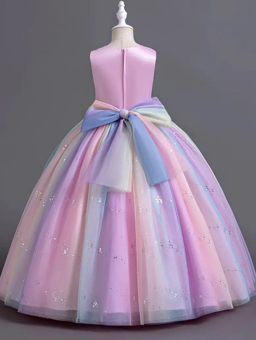 Lace & Tulle Rainbows & Bows Princess Dress