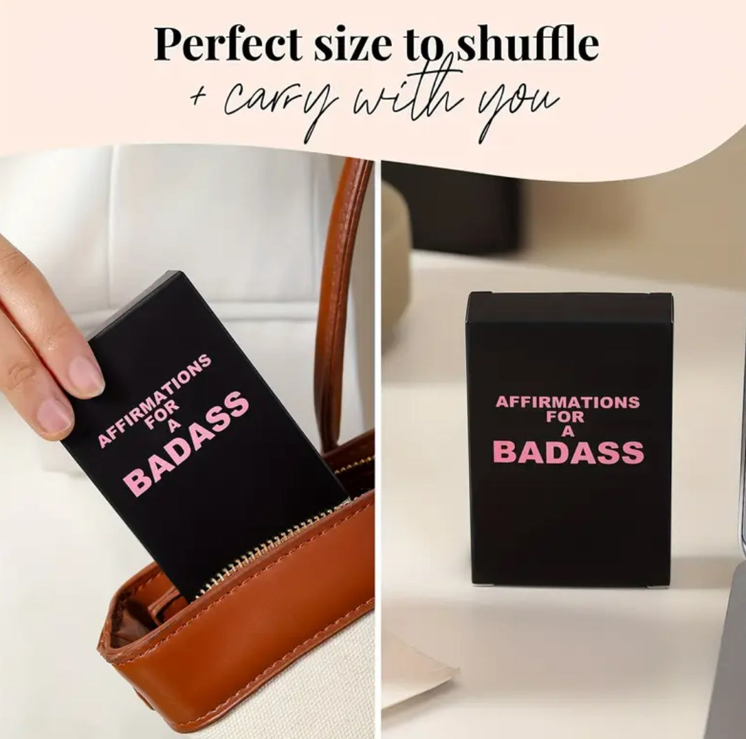 Badass Affirmation Cards for Women - Daily Motivational & Inspirational Quotes