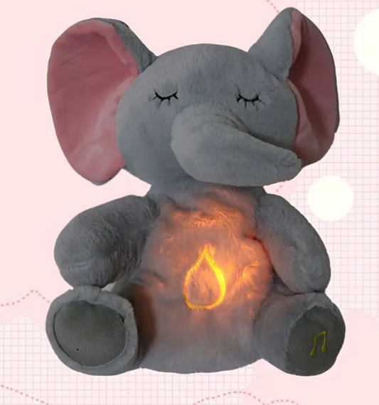 “Sleepy Buddies” Plush Toy with Sound, Featuring Soft Music & Timer