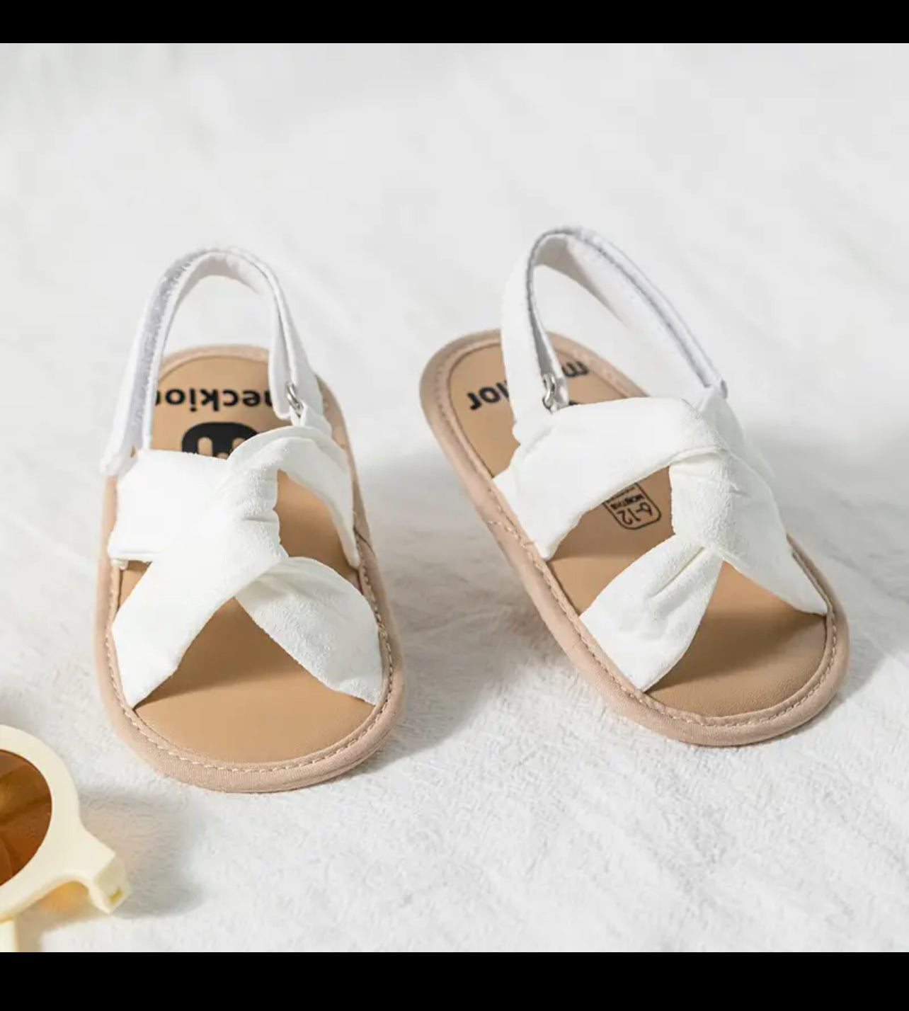 Chic, Casual Solid Color Open Toe Sandals For Baby Girls, Breathable Lightweight, Glam ✨ Baby Collection