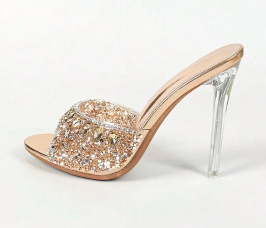 Gorgeous Sparkling Rhinestone, Round Toe, Women’s