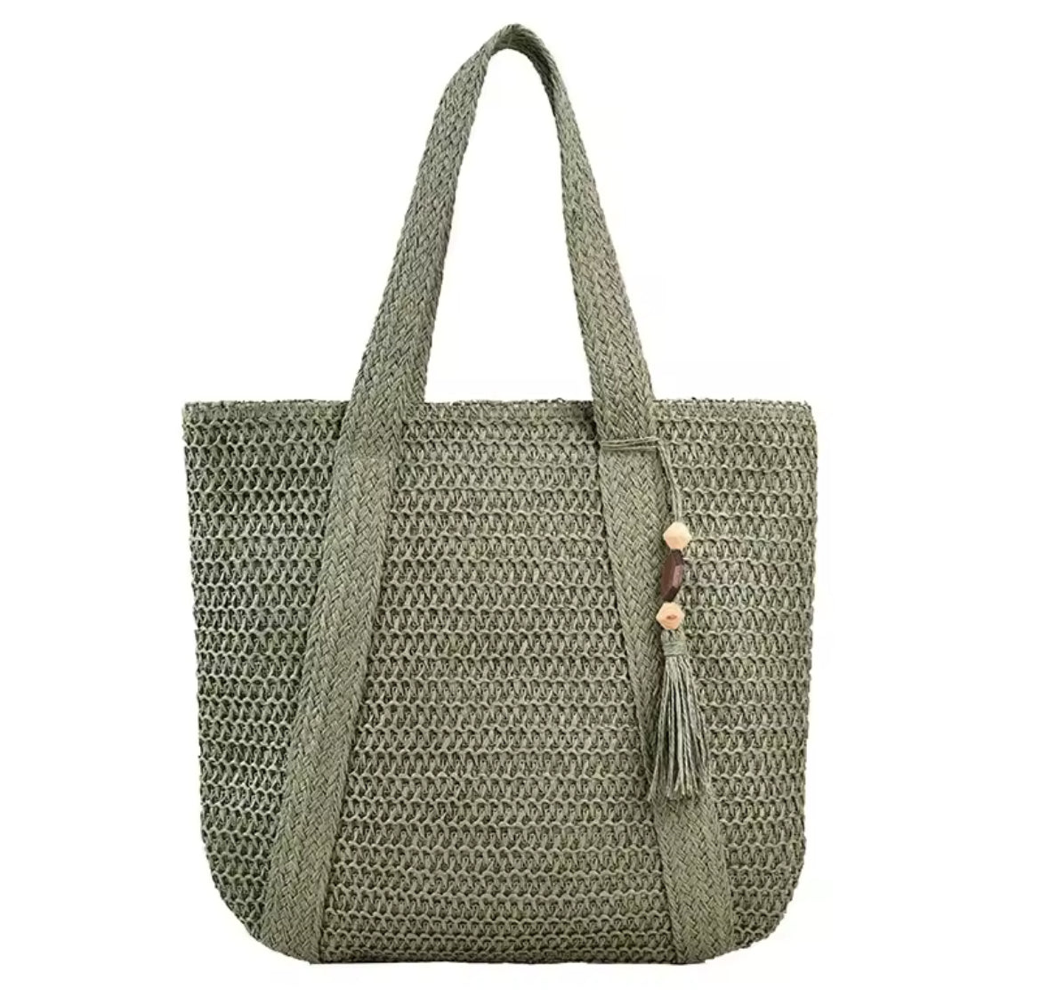 Large Straw Weave Tote Bag