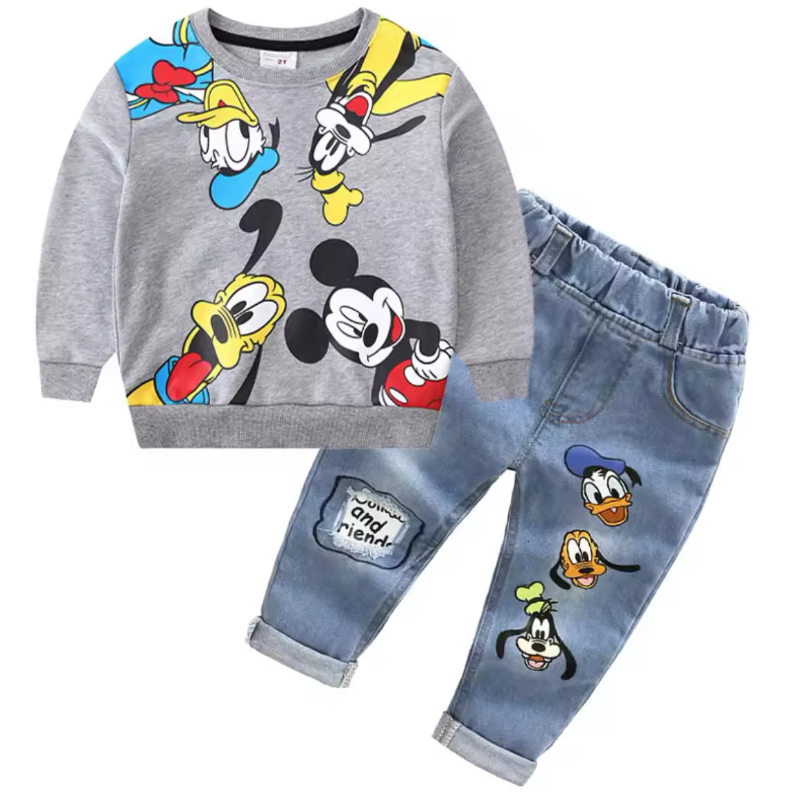 2pc Set, Mickey Mouse,  Sweatshirt Pants