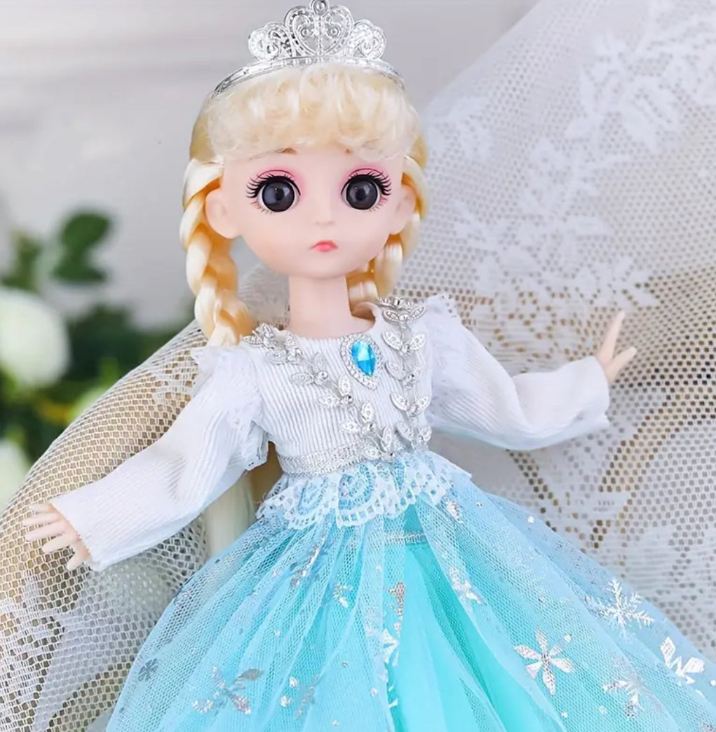 Vintage “Frozen” Doll, Perfect Gift, 11.8" Sentimental Dolls Collection