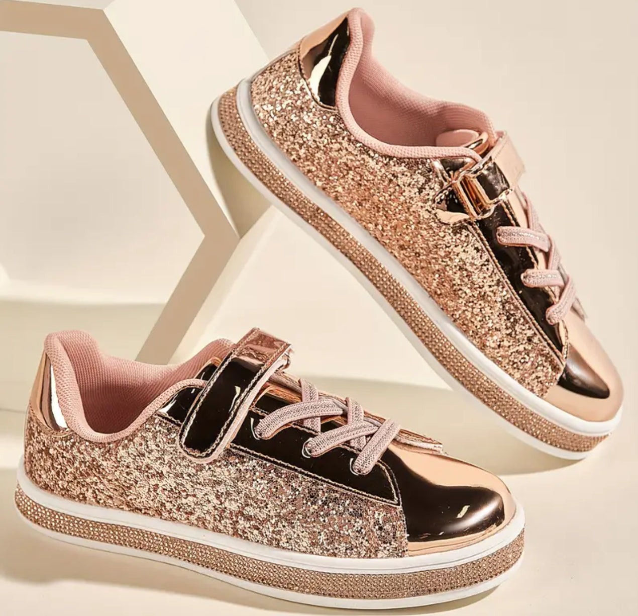 Glitter Tennis Shoes, Girls