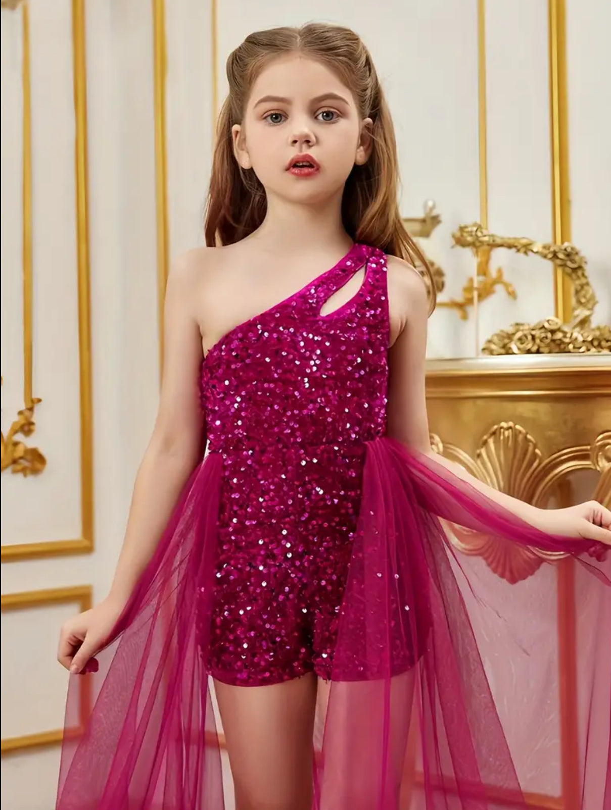 Glitter Barbie Halter Party Dress