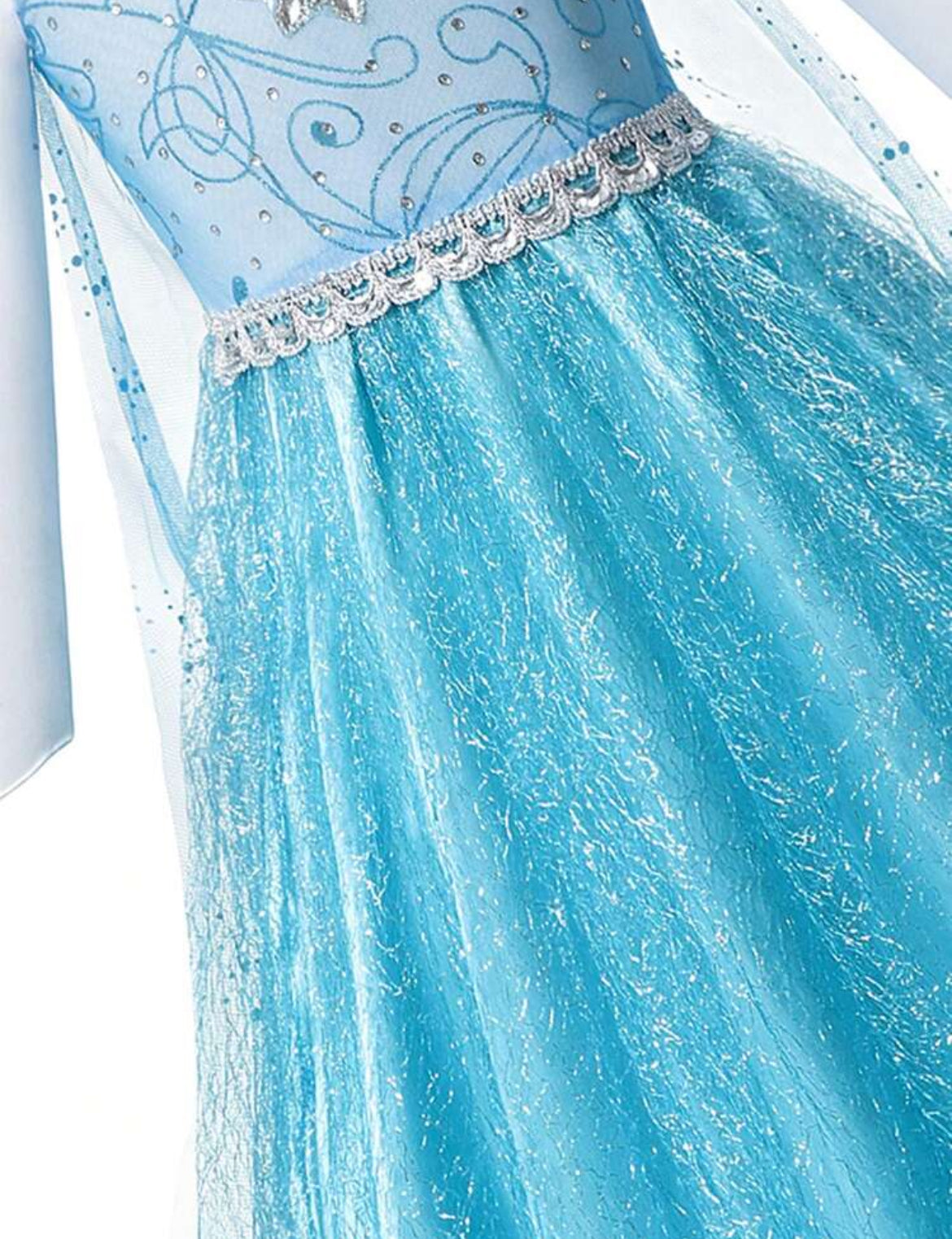 “Frozen” Magical ❄️ Mesh & Beaded Long Sleeve Party Dress