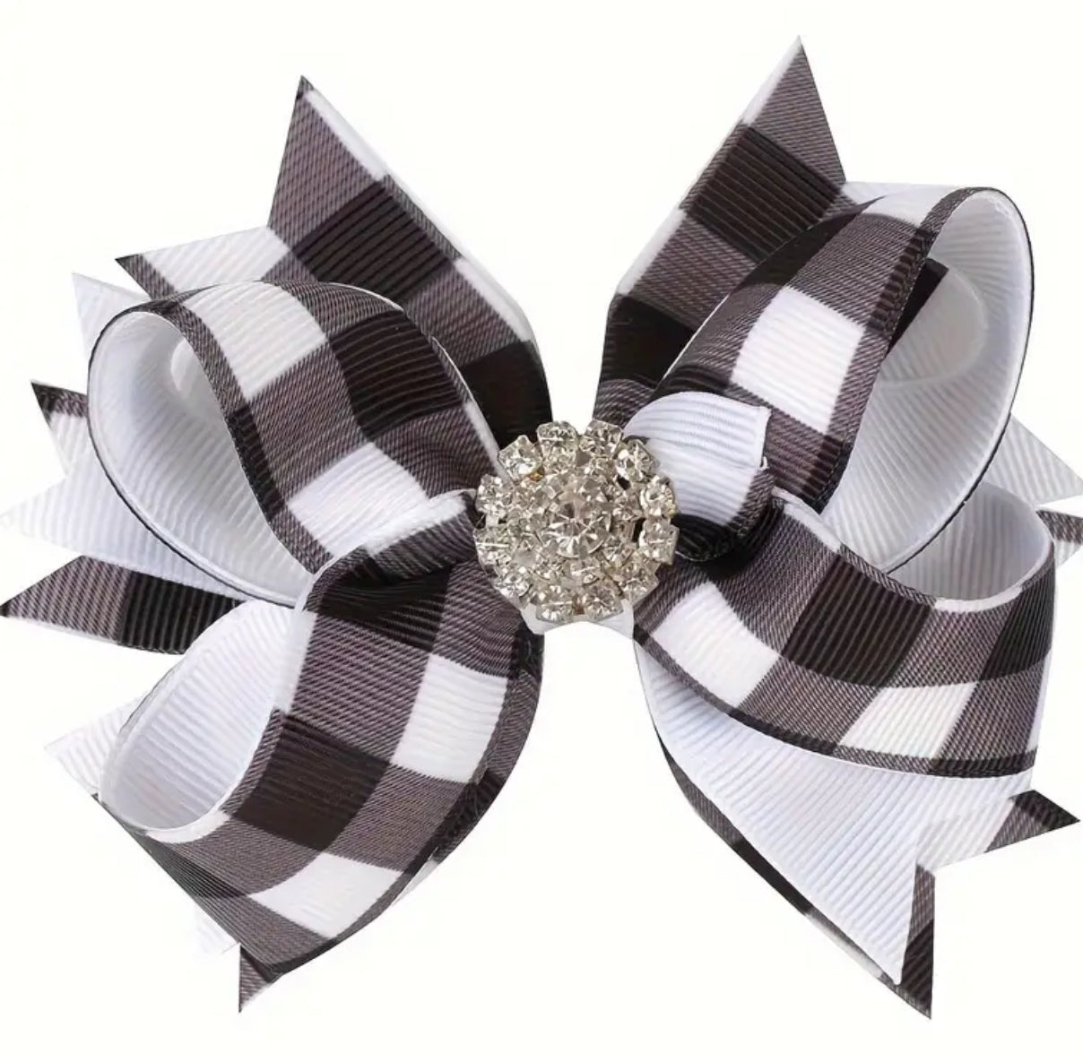 “Holly” Plaid Bow Tie Hair Pins