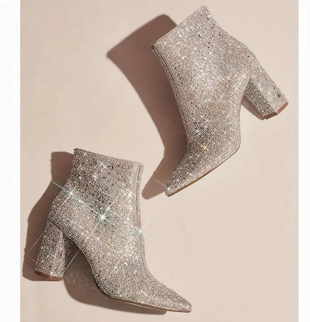 Çizme të shkurtra për femra "Sparkly".