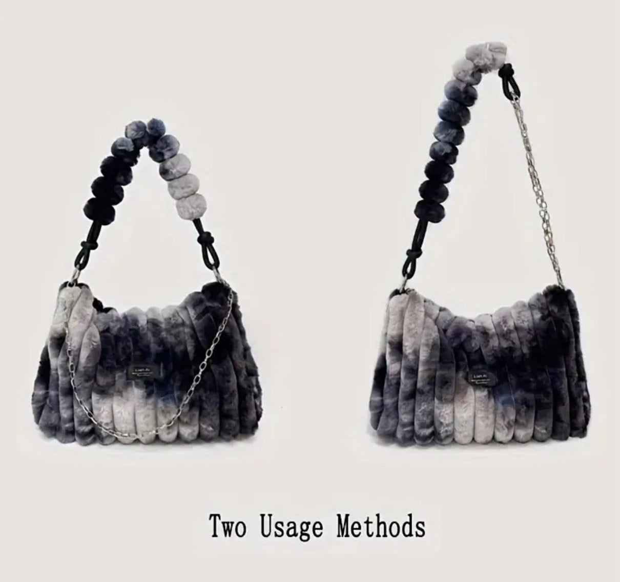 Bolso de hombro “Fluffy Gradient”