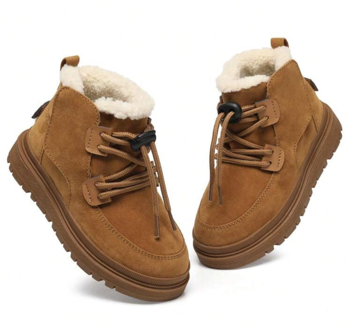 Kids Warm Plush Lined Snow Boots, Gender Neutral 🧸