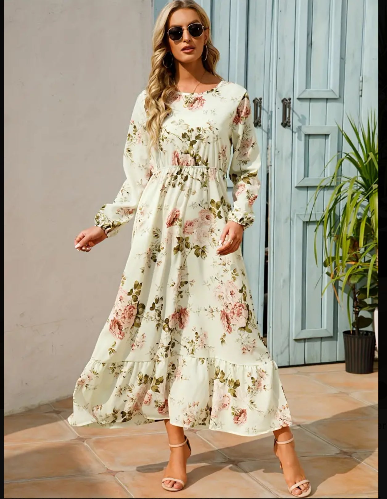 Floral Boho Long Sleeve Dress, Posh 💋 Collection