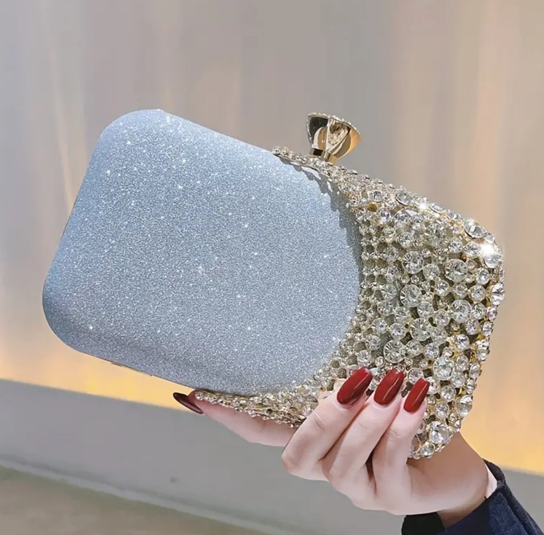 “Vintage Crystal” Beaded Clutch