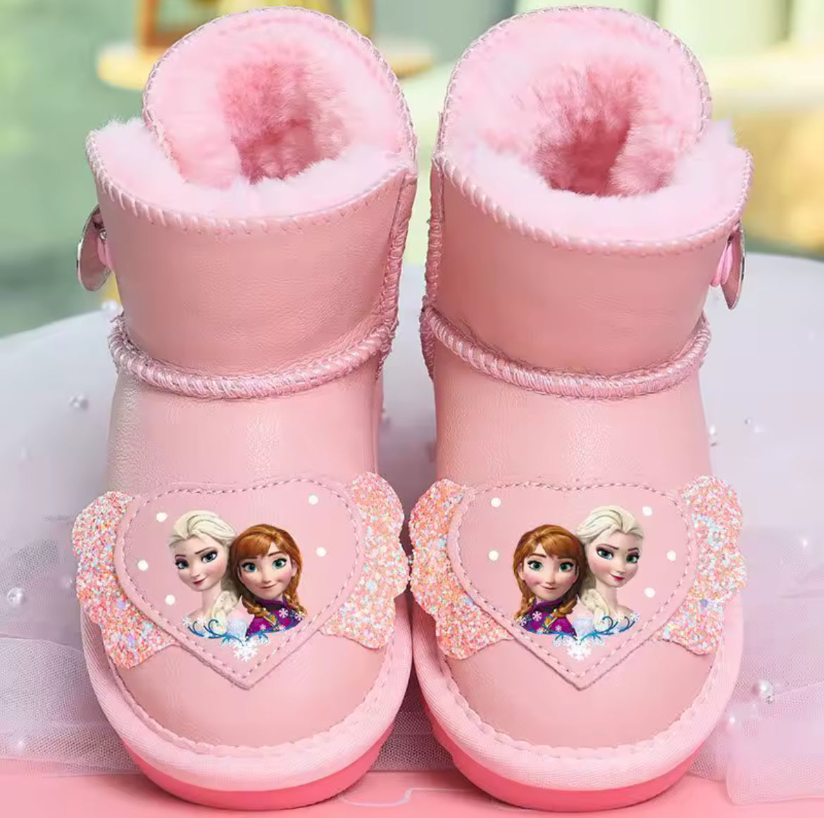 Princess Winter Boots Plush, Warm & Waterproof