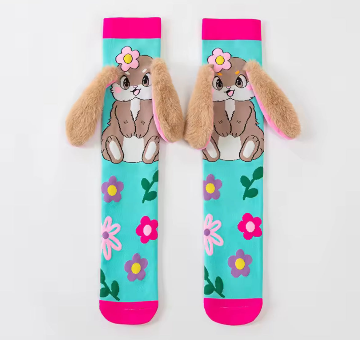 Girls 3D Warm Knee High Socks, 1 Pair