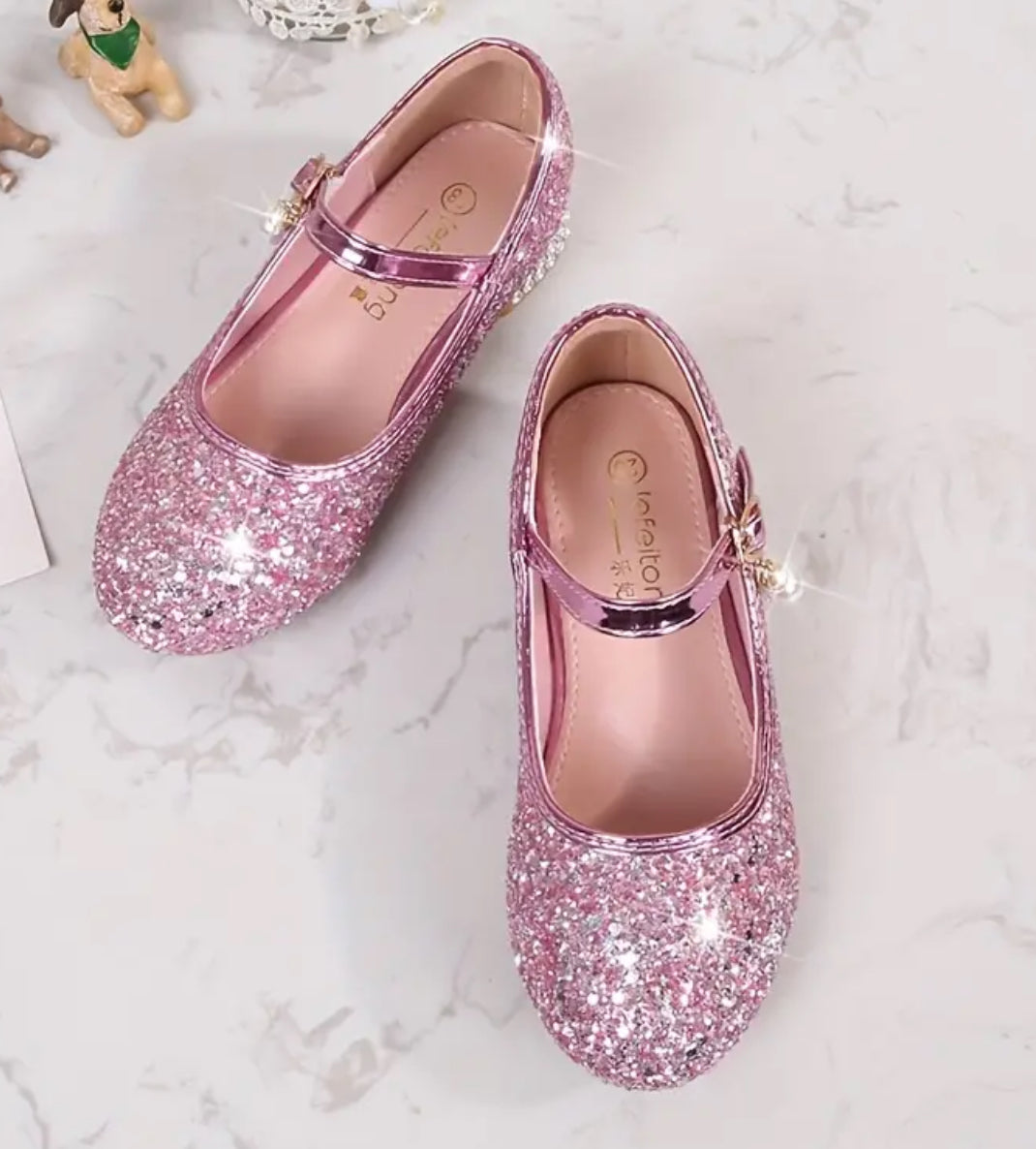 “Stunning Sequin Princess” High Heel Shoes for Girls, Lightweight