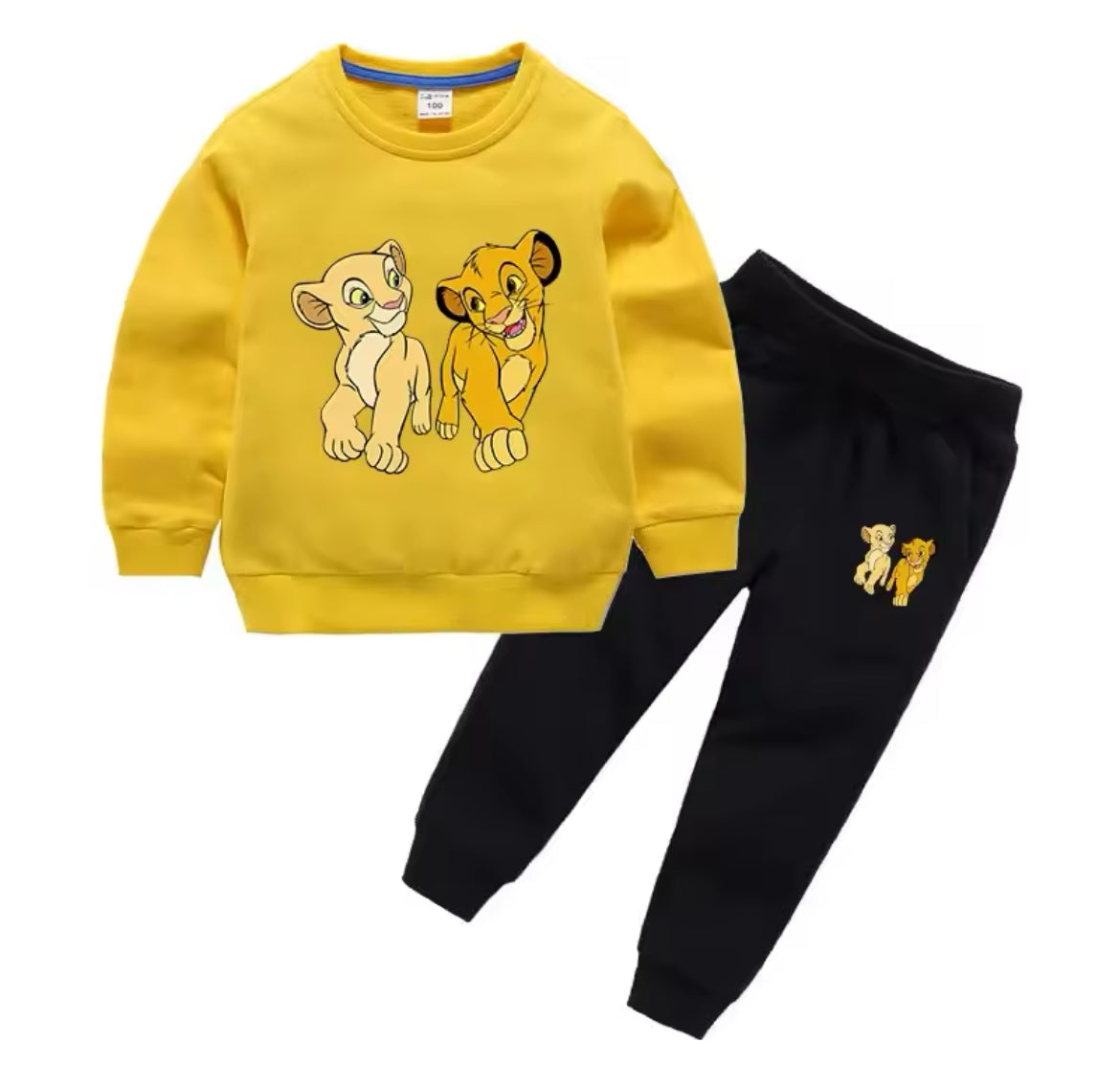 “The Lion King” Pullover Top Sweatshirt & Sweatpants, Two Piece