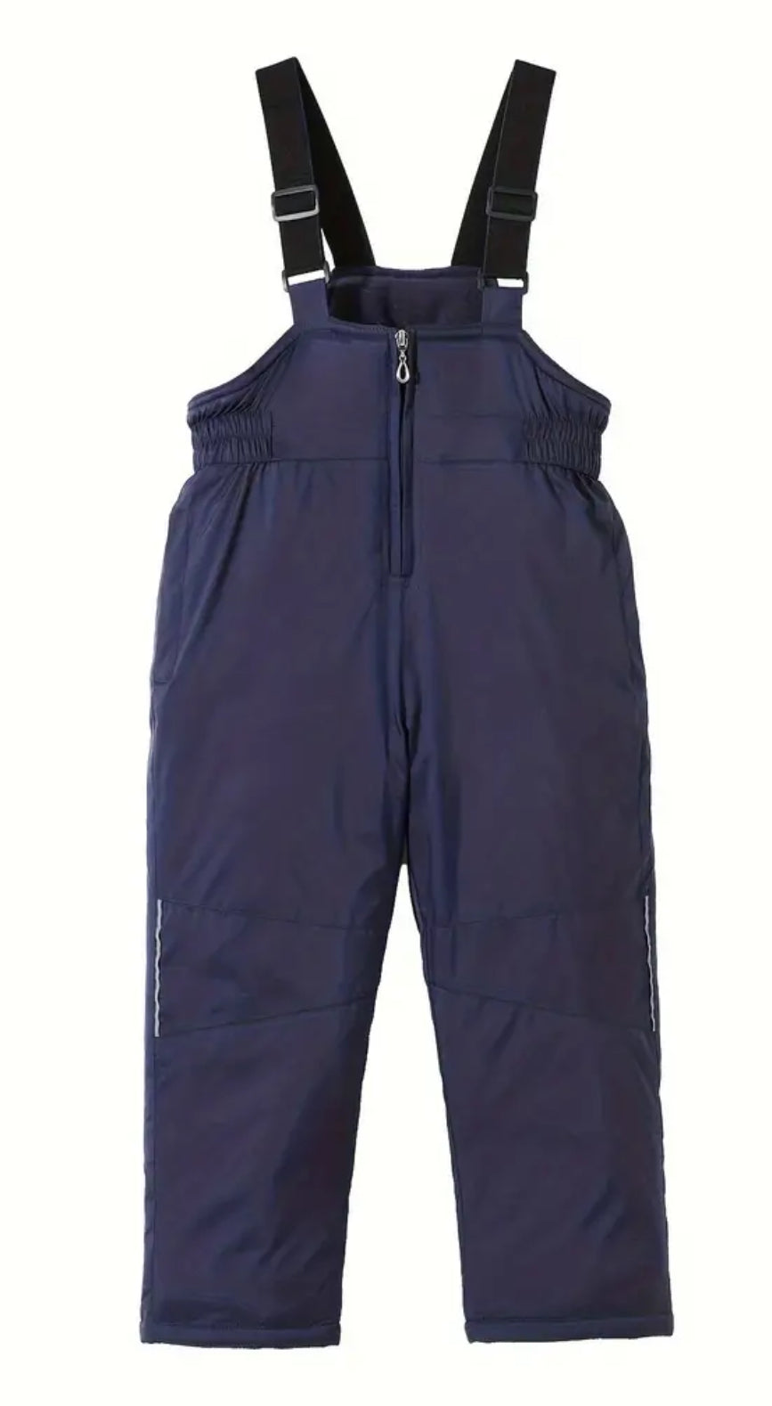 Kid's Warm Insulated Trendy Zipper Snowsuit Overalls, Windproof