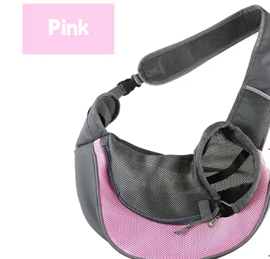 “Puppy Love” or Kitty 🐱 Comfortable Pet Sling Carrier, Breathable Mesh & Oxford Fabric