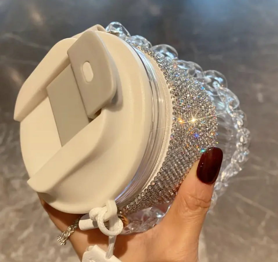 Luxury ‘Diva Rhinestone’ Large Capacity Portable Water Cup