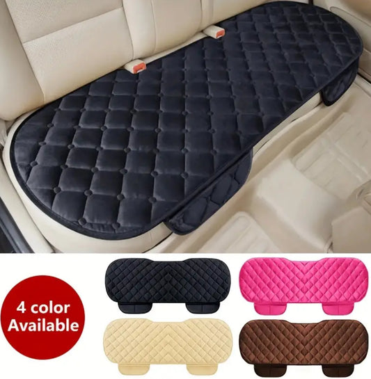 1pc, Plush Material Rear Back Row Car Protector Mat, Non-slip