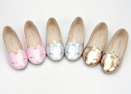 “Unicorn-Tastic” Mary Jane, Non Slip Soft Flat Sole