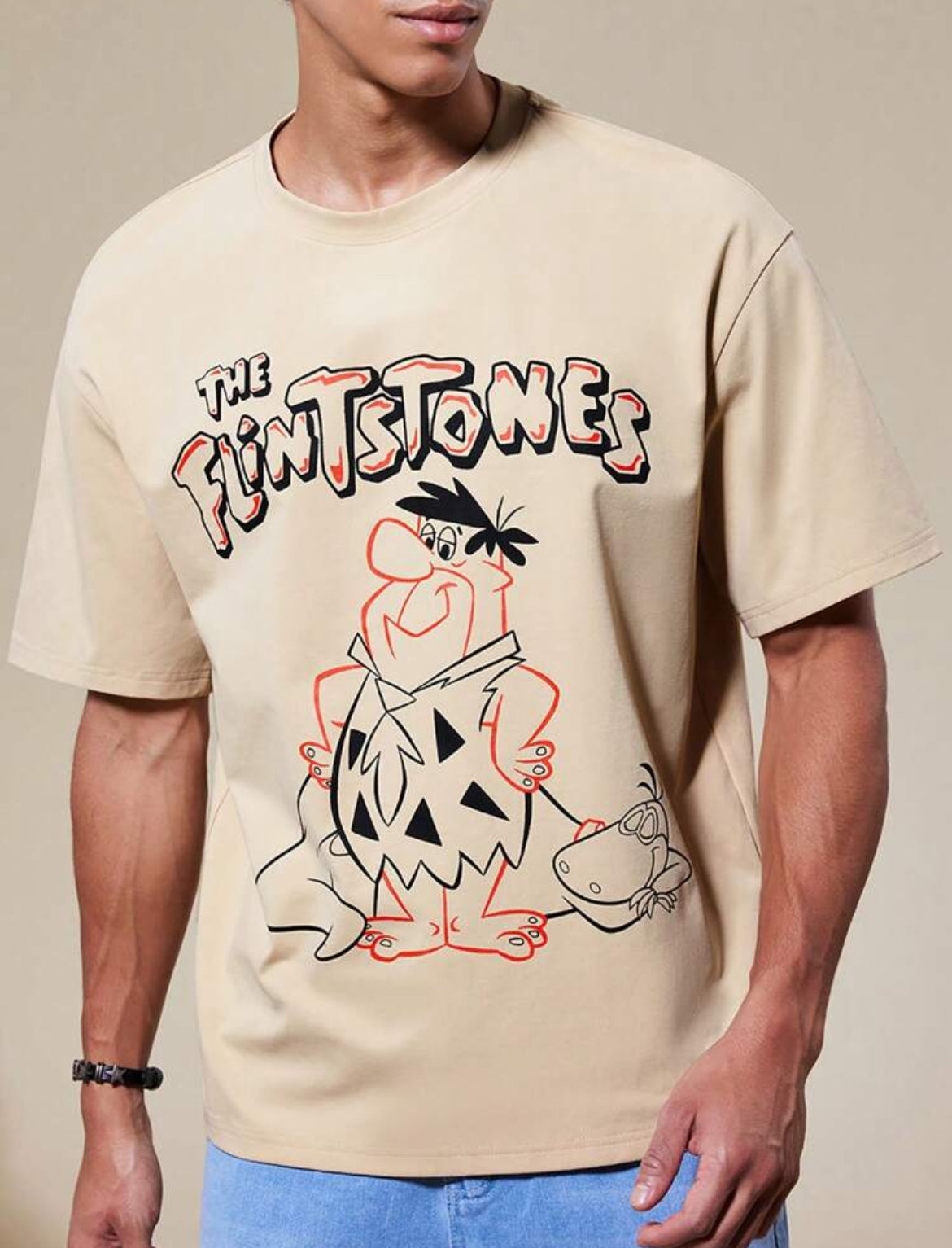 “The Flintsones” Men's Casual Cartoon,  T-Shirt