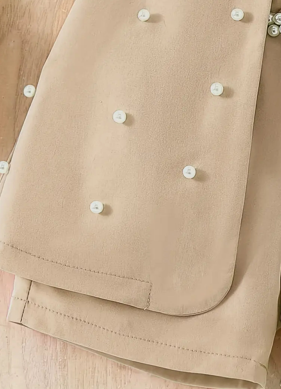 Girls ‘MISS HOLLYWOOD’ 3pcs Set - Shorts, White Blouse + Sleeveless Suit Vest