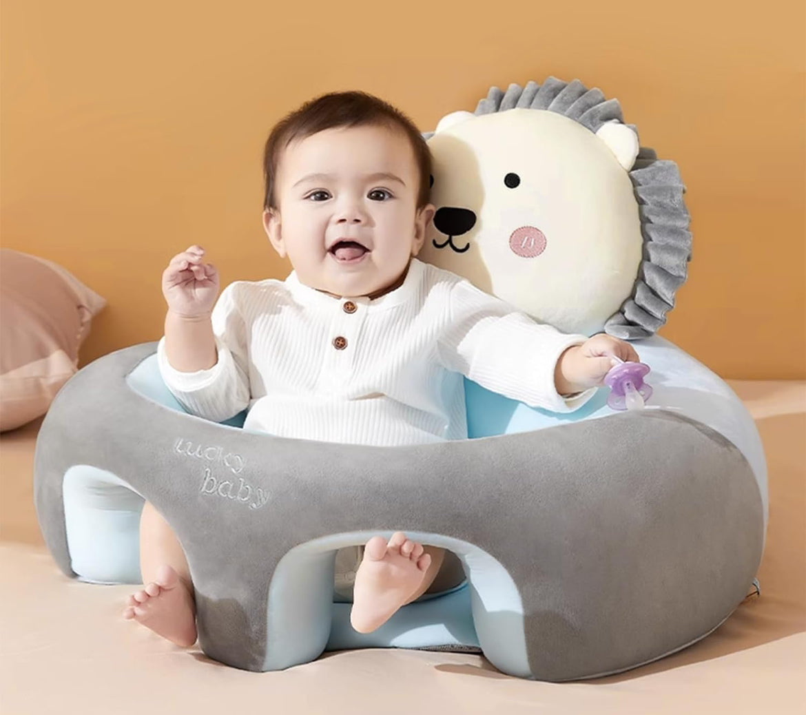 Soporte para bebé: sofá con asiento para aprender a sentarse, suave y afelpado