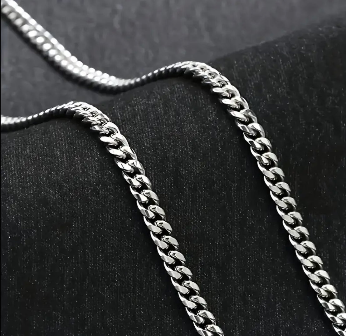 ‘To My Man’ Stainless Steel Link Chain Necklace + Card & Box