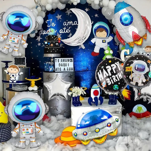 Astronaut Spaceman, Rocket Space Galaxy Theme Party Decoration, Modish Party 🎈 Decor