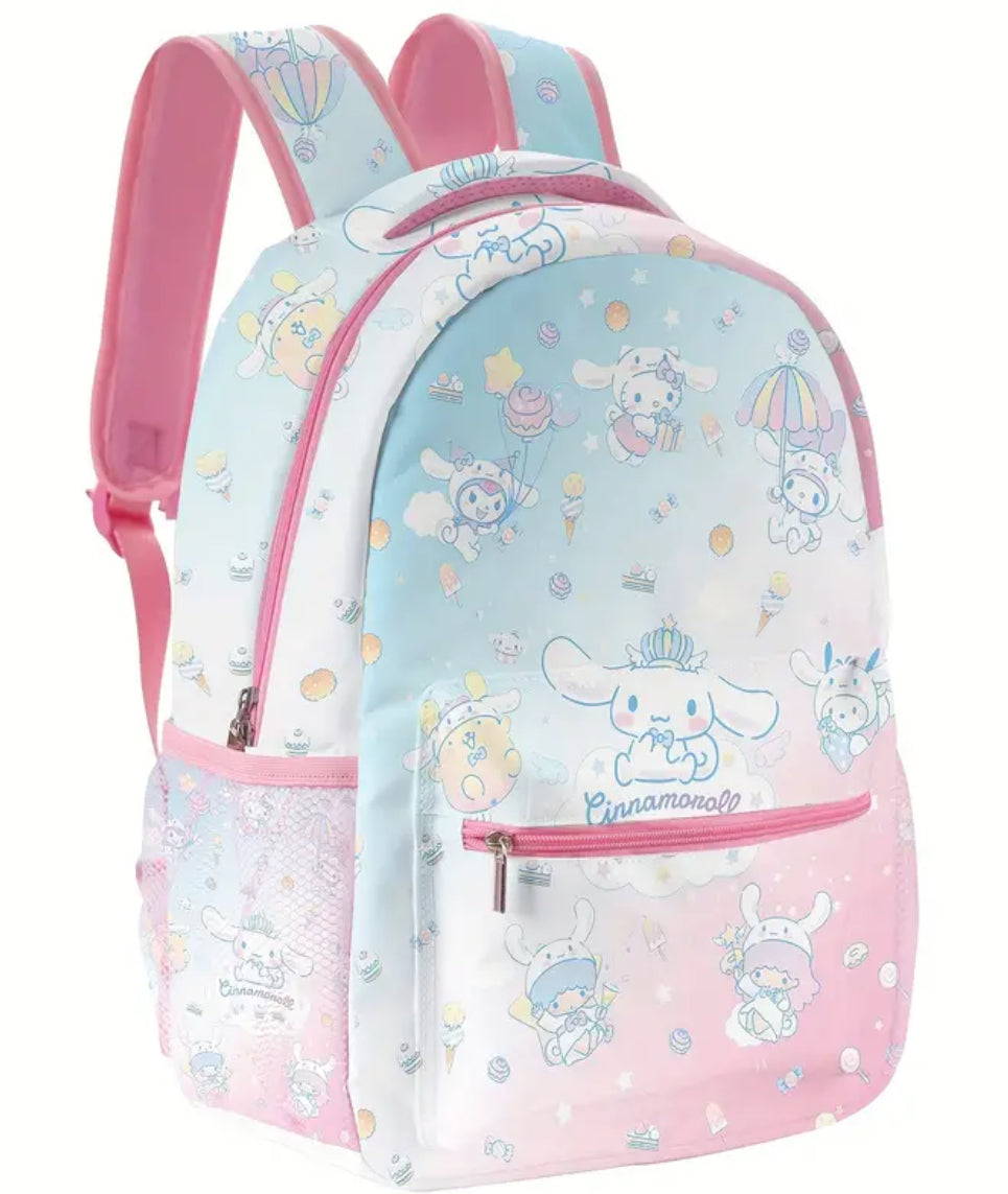 🩵 Mochilas Kawaii Cinnamoroll de Sanrio, ligeras