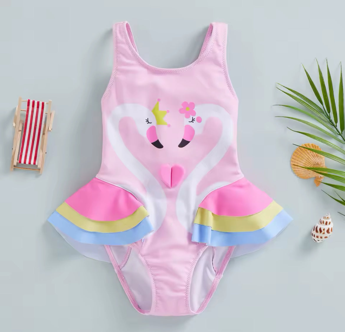 “Seahorses & Friends” Children's Ruffle Beachwear