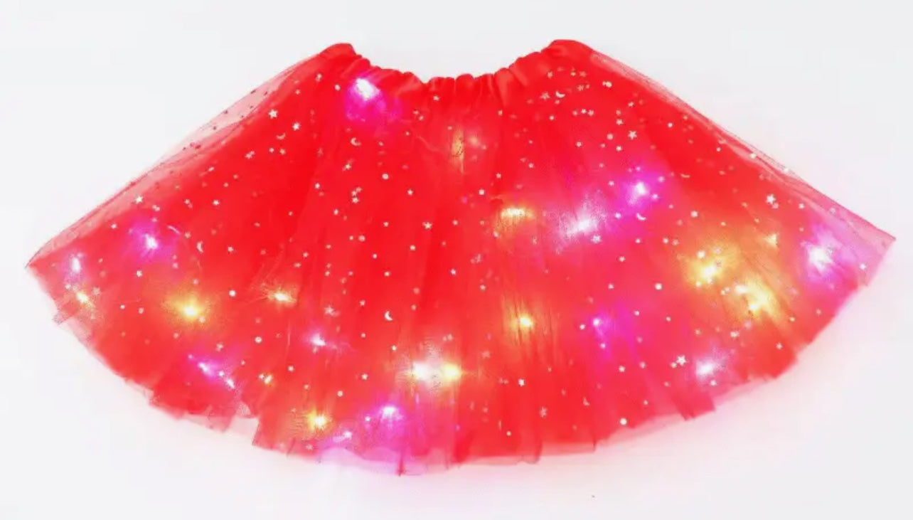 LED Glowing Light Princess Tutu Skirts, Children/Adult