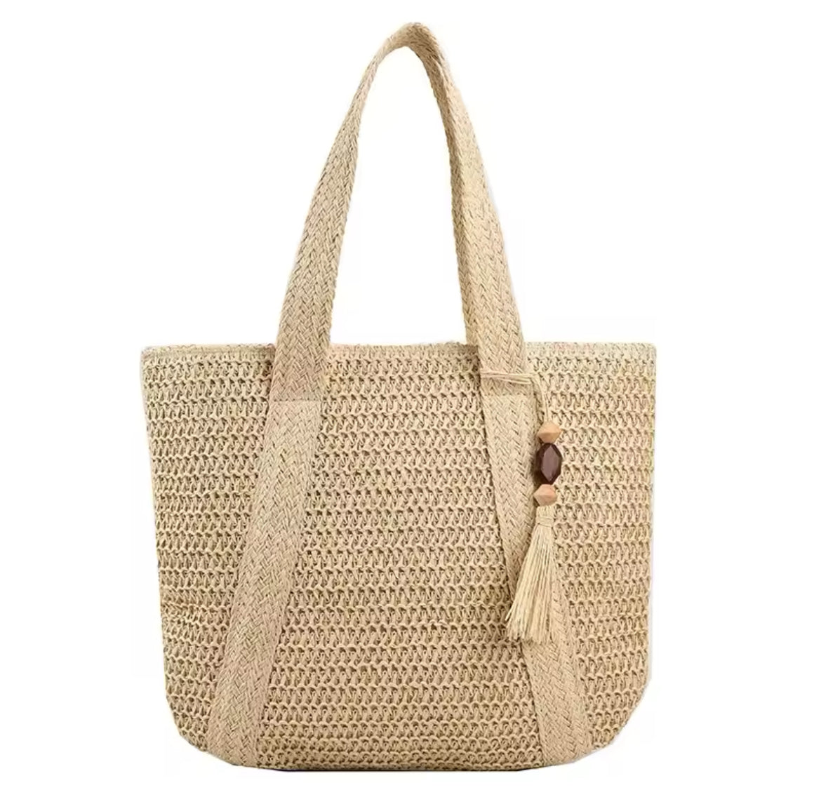 Large Straw Weave Tote Bag