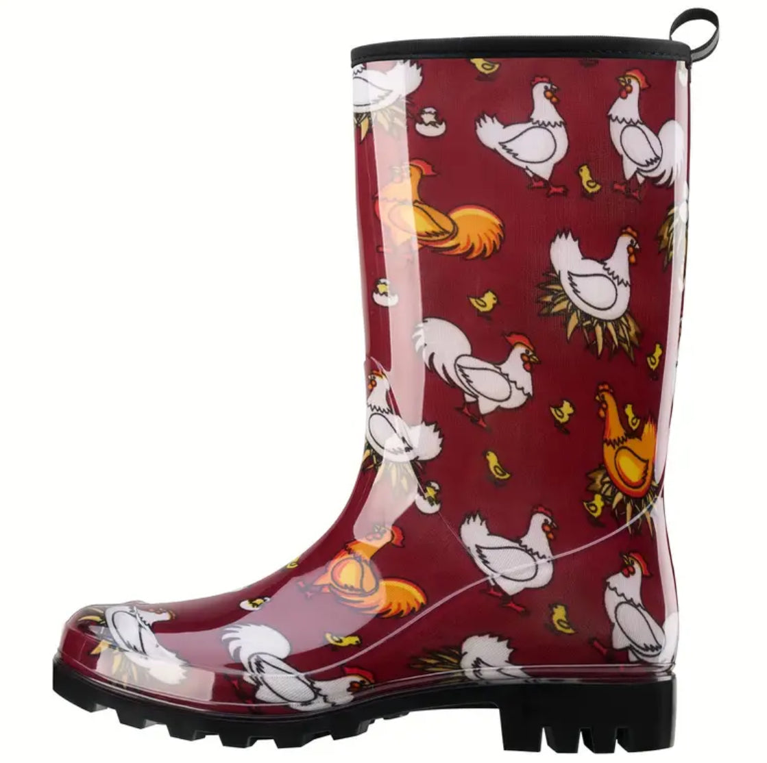 Posh 💋 Women's Rain Boots Waterproof, Mid Calf Garden Boots for Women