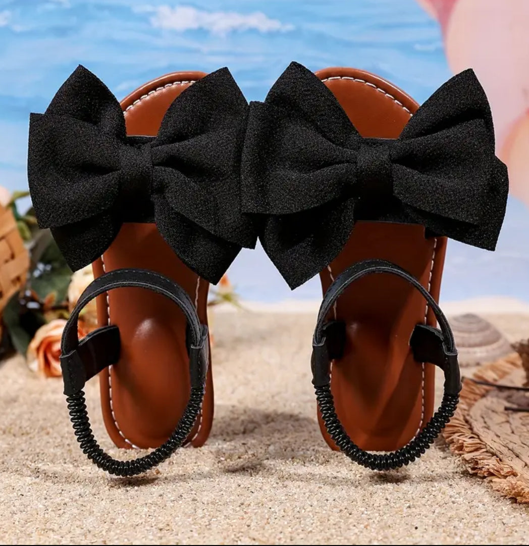 Girls ‘HEATHER’ Chic Bow Beach Sandals