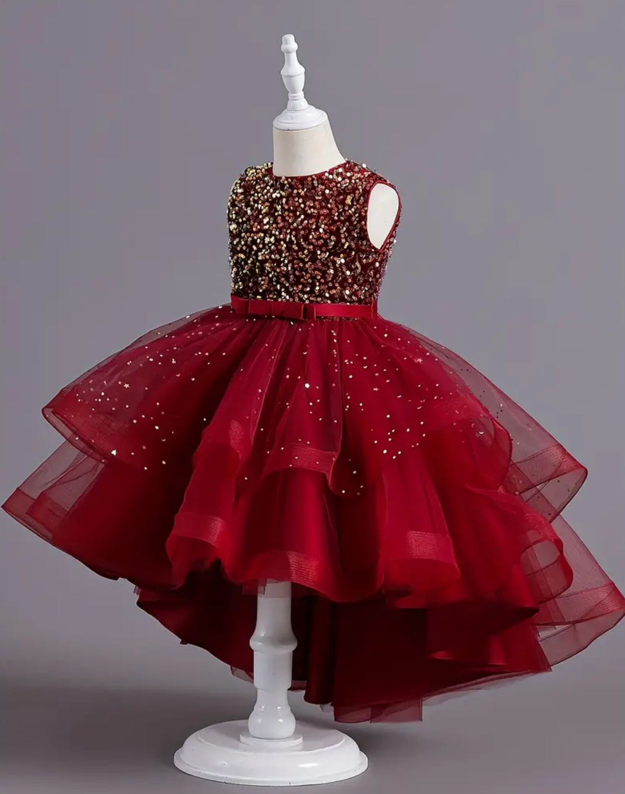 Sequin Sparkle Dazzle Princess Dress With Train