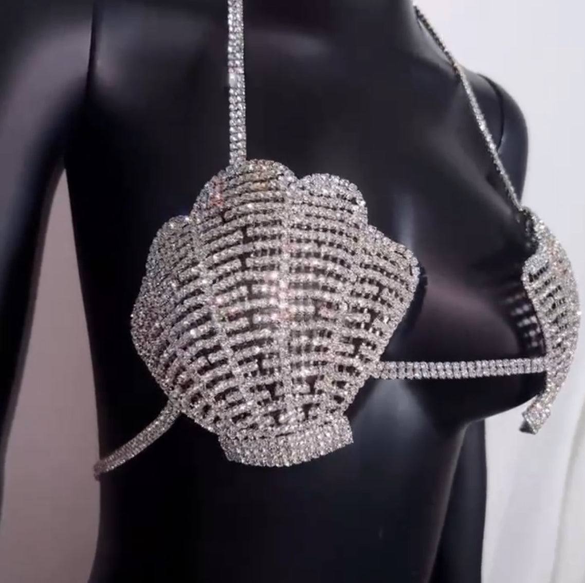 ‘Rhinestone Sea Shells’ Glamorous Bikini Body Chain