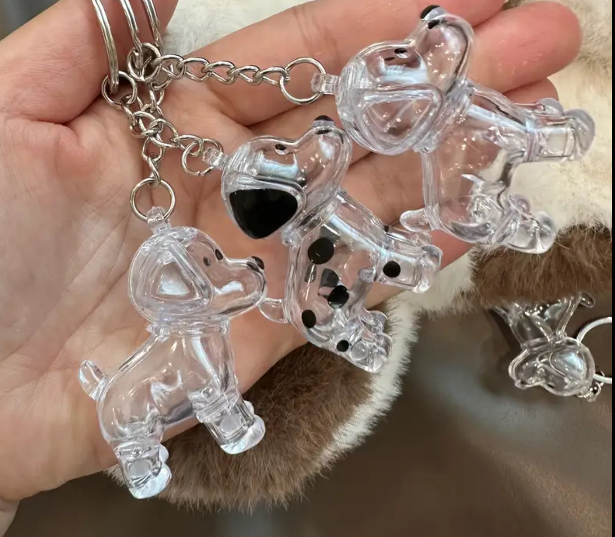 “My Buddy” Transparent Pet Hair Storage Capsule Keychain, Pet Owner's Keepsake or a Decorative Piece for The Desk