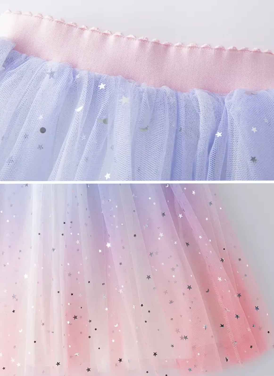 Pantallona të gjera "Dazzling Dream" Ombre Sequin Princess Tutu Skirt