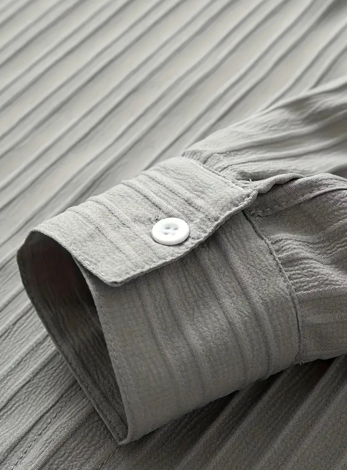 “Gentleman” Striped Classic Trachten Shirt - Long Sleeve, Casual Lapel, Button-Up