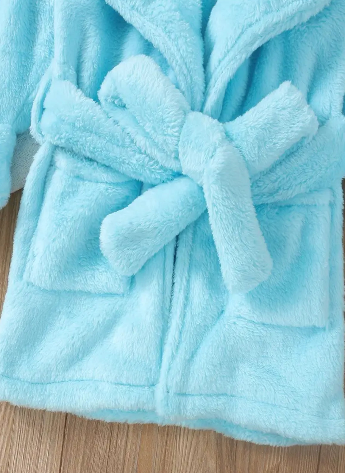 Children’s Fluffy Long Sleeve PJ Robe & Belt