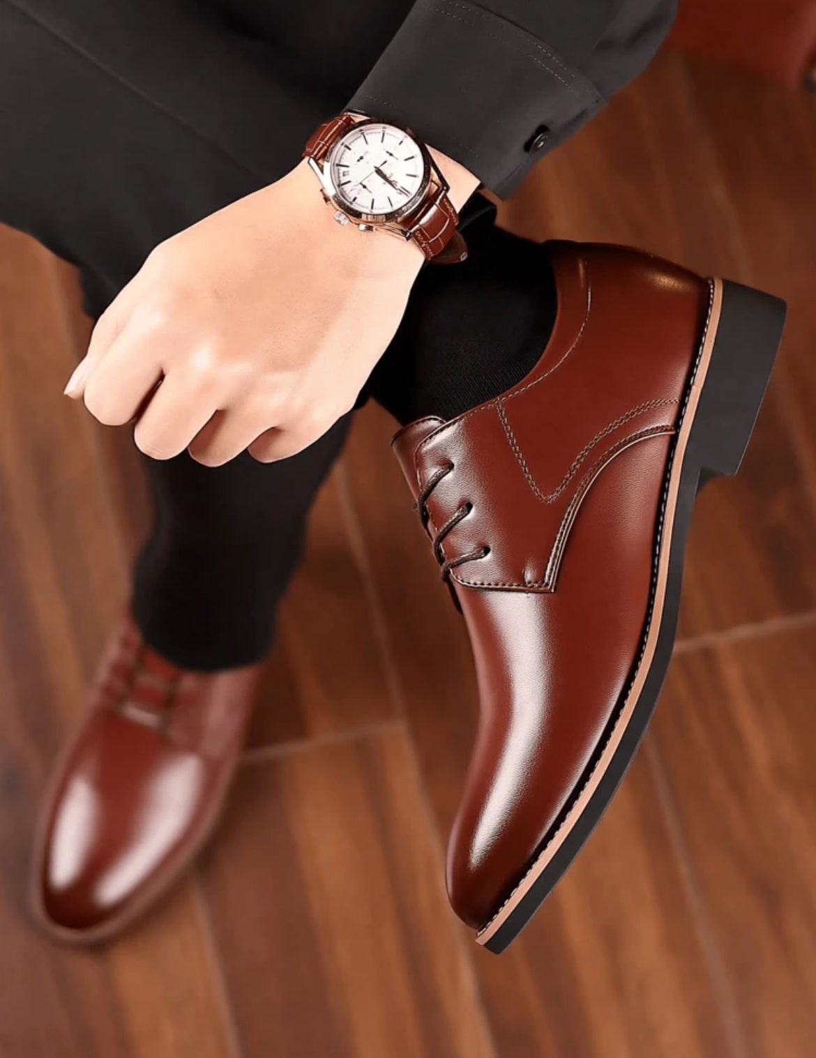 Zapatos de negocios casuales para hombres 'ricos'