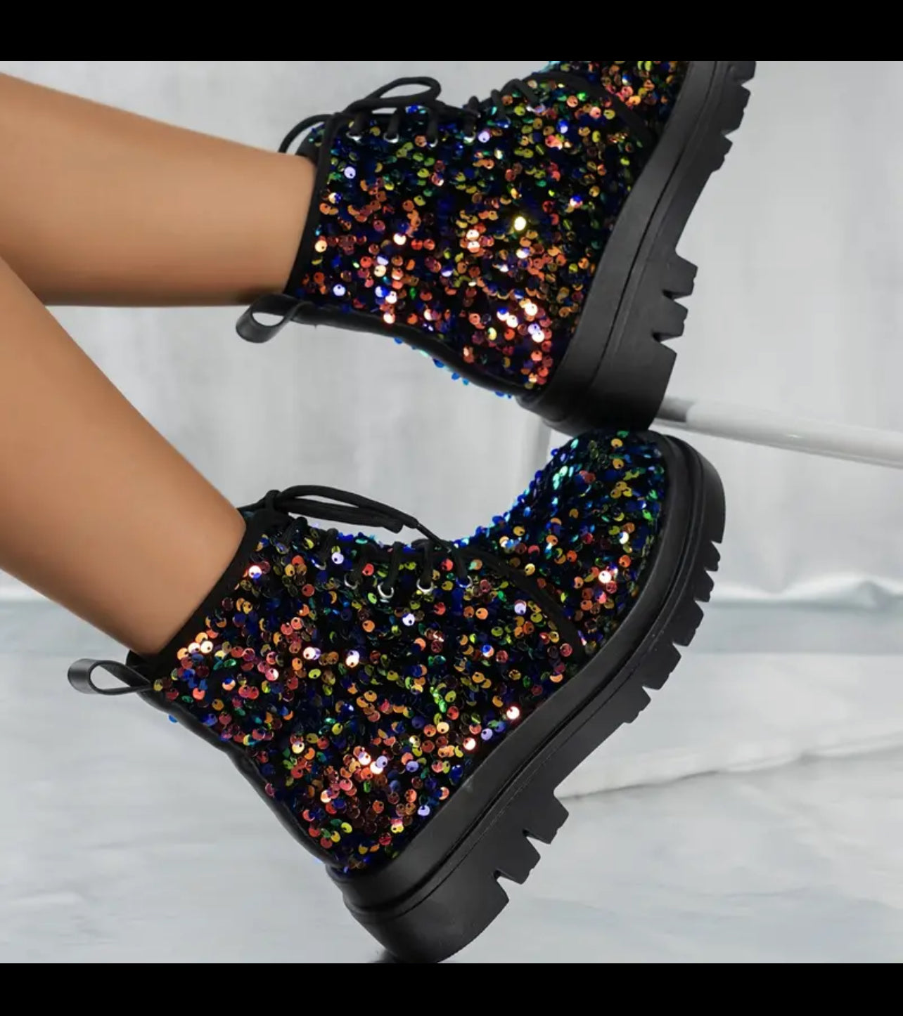 Çizme Glitter, Sequence High Tops, Femra