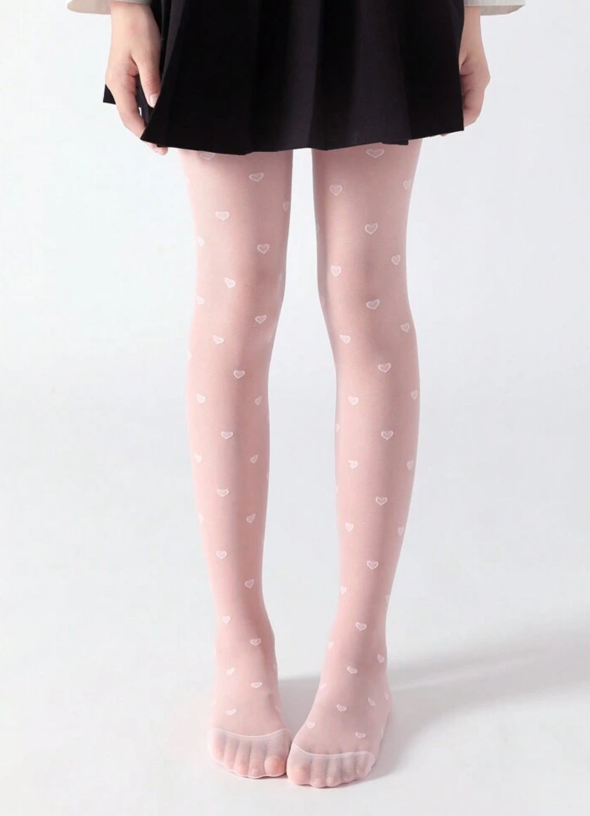 1pc Girls Pattern Sheer Tights, Youth