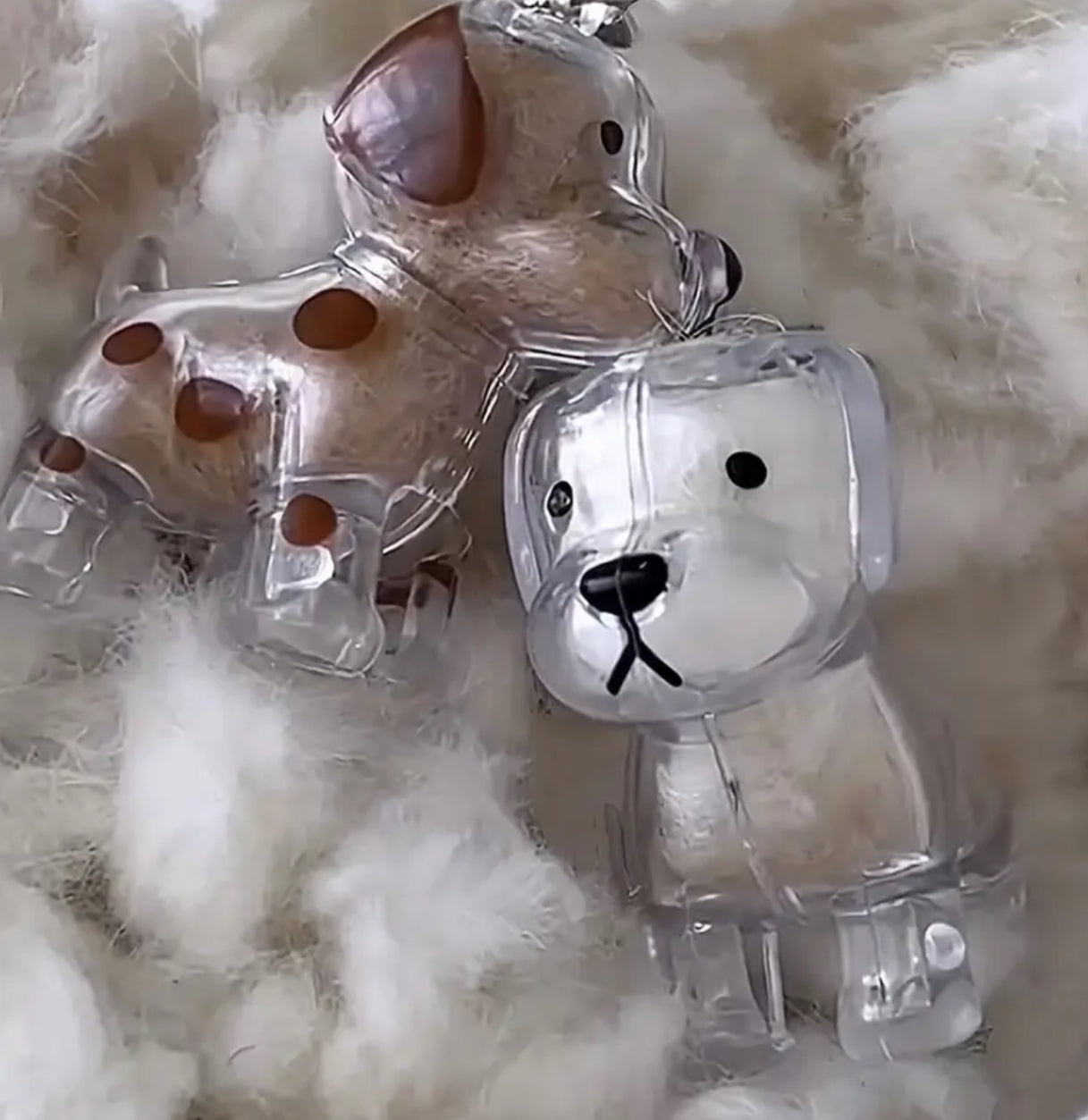 “My Buddy” Transparent Pet Hair Storage Capsule Keychain, Pet Owner's Keepsake or a Decorative Piece for The Desk